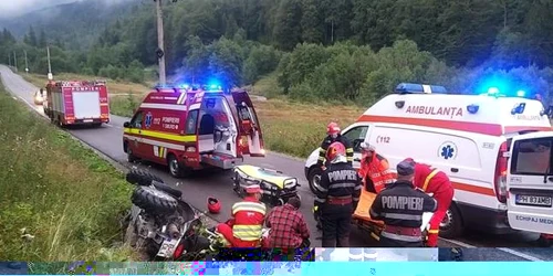 accident cu atv la buşteni foto Salvamont