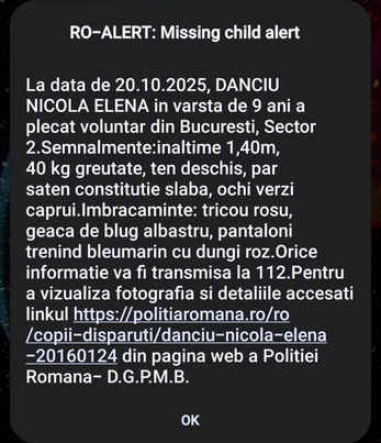 Autoritățile au emis mesaj RO-Alert. FOTO: captură foto