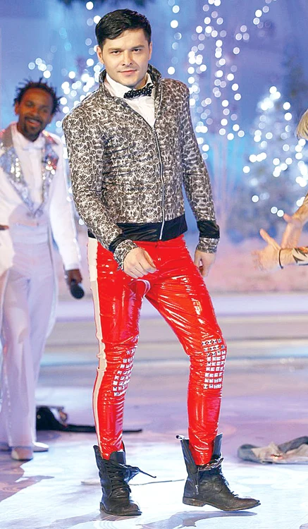 Liviu e obişnuit să facă show la TV