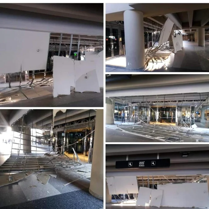 aeroport beirut afectat explozie foto twitter Akhbar