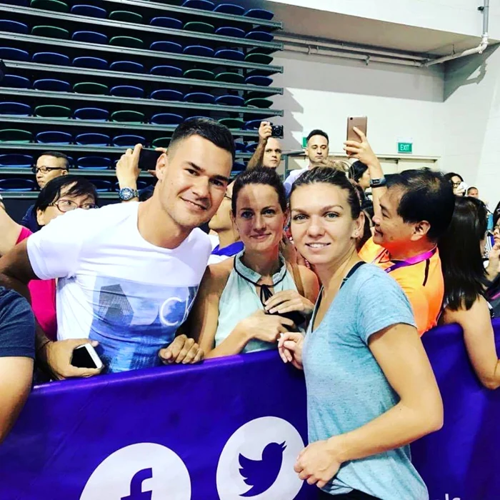 Andrei Ciolacu, alături de Simona Halep