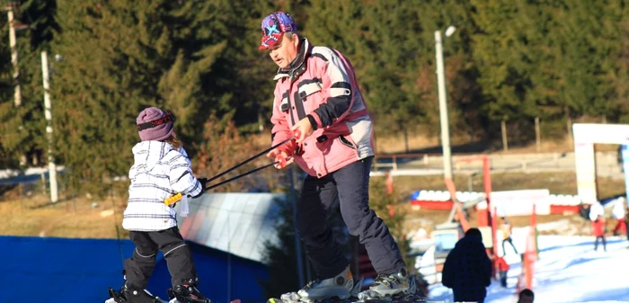 Copiii vor beneficia de lecţii gratuite de schi pe 18 ianuarie. FOTO Adevărul Ploieşti