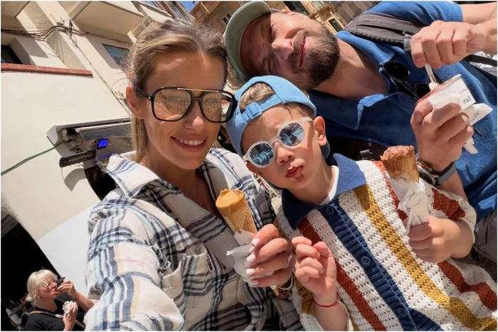 Gabriela Prisăcariu, Dani Oțil și micuțul Tiago. Foto: Instagram
