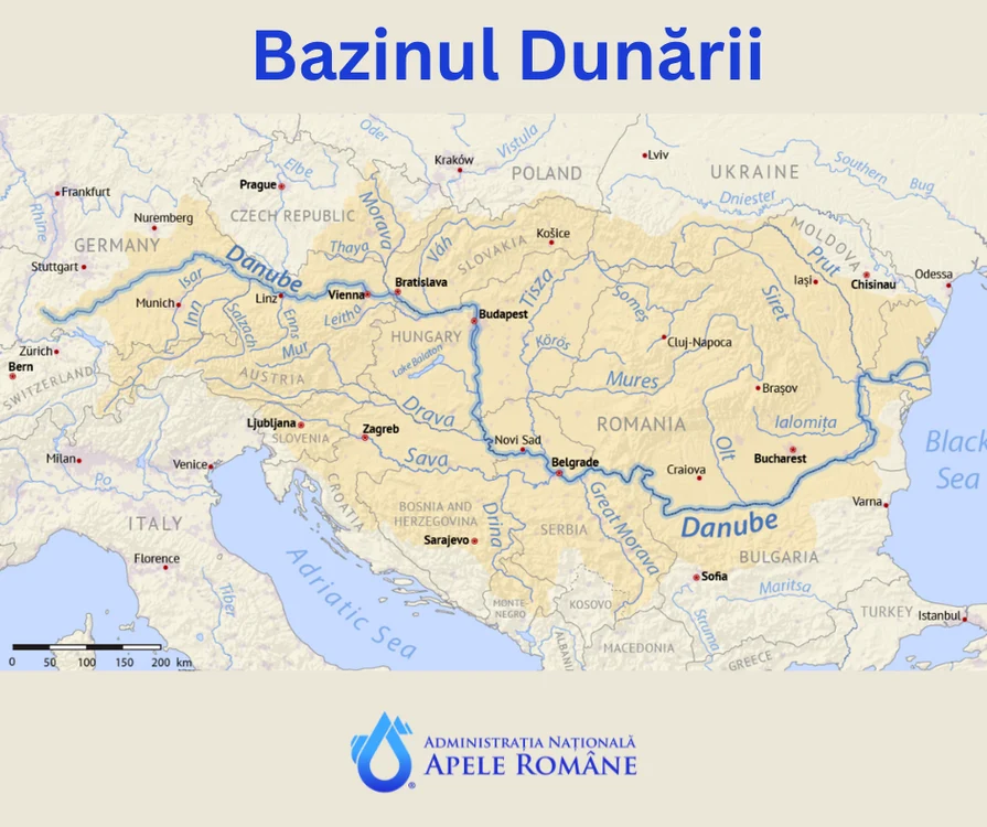 Schimbările climatice modifică radical bazinul Dunării FOTO Apele Române