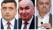 George Simion, Ilie Bolojan, Sorin Grindeanu / FOTO Mediafax Foto