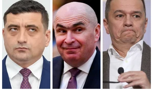 George Simion, Ilie Bolojan, Sorin Grindeanu / FOTO Mediafax Foto