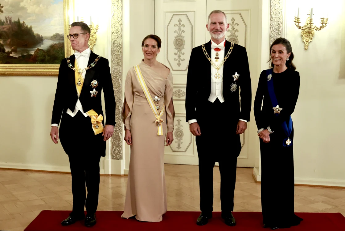 Regele Felipe și Regina Letizia, alături de președintele Finlandei, Cai Göran Alexander Stubb, și Prima Doamnă, Suzanne Innes Stubb, profimedia 1141031422 jpg