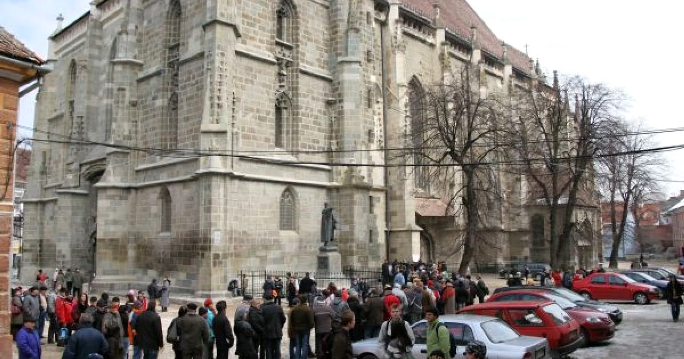 Biserica Neagră este cel mai vizitat obiectiv turistic din municipiul Braşov. Foto: Arhivă. 