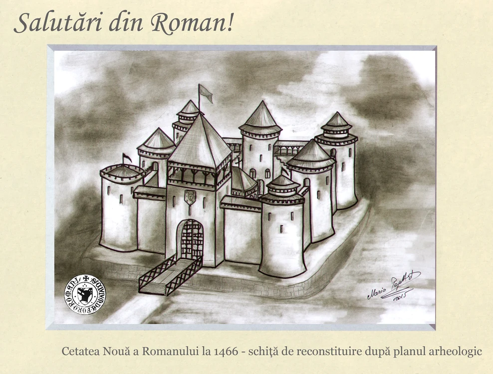 Cam așa ar fi arătat cetatea FOTO SaluraridinRoman.ro