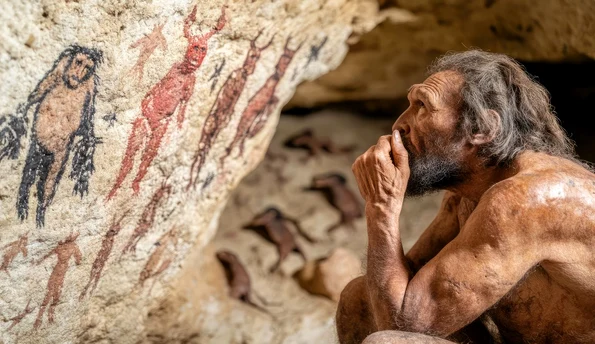  Omul de Neanderthal (© Designed by Freepik)