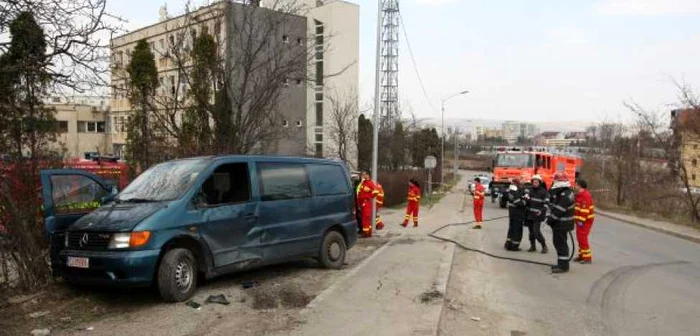 Accident pe strada Fagului, Cluj