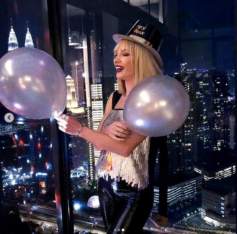 Sandra Izbașa a făcut Revelionul la Kuala Lumpur