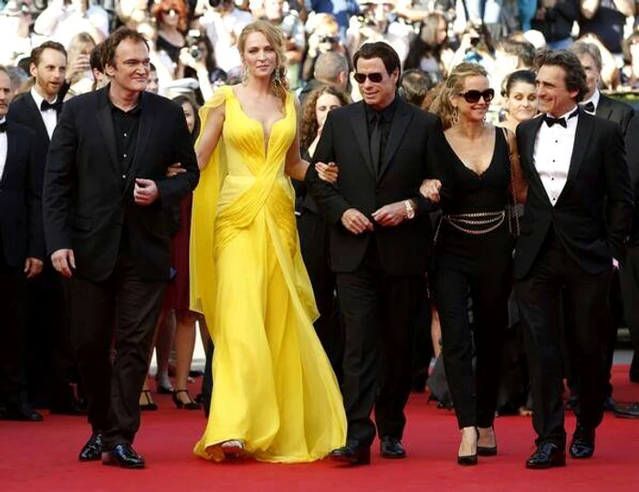 Quentin Tarantino, Uma Thurman și John Travolta au asistat la premiera Clouds Of Sils Maria