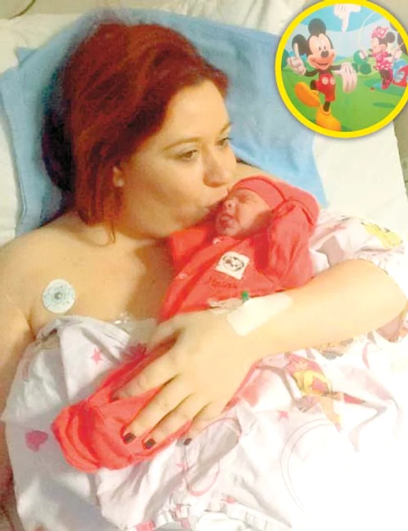 
    Fetiţa Oanei a primit  nota 10 la naştere  