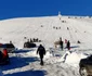 Turişti înzăpeziţi pe munte în staţiunea Vârful lui Roman - Horezu din judeţul Vâlcea salvaţi de jandarmii montani Foto Adevărul - credit IJJ Vâlcea