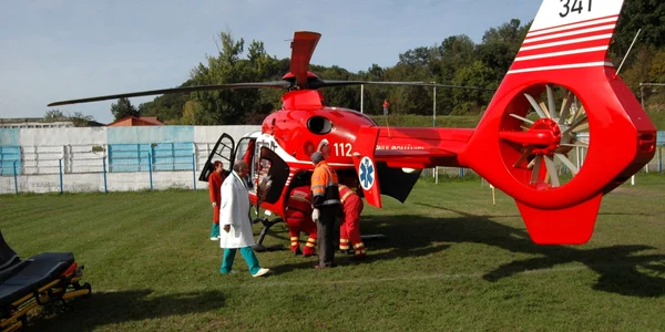 Interventie elicopter SMURD pacienta ranita incendiu Farliug