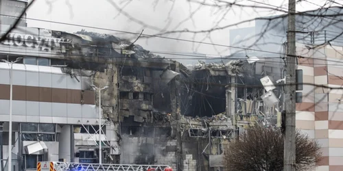 Un centru comercial din Dnipro a fost distrus în urma atacului masiv din 29 decembrie FOTO EPA-EFE