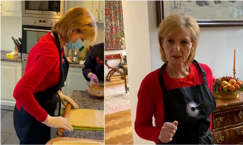 Majestatea Sa Margareta la cratiță gătind în bucătăria Palatului Elisabeta   capturi jpg