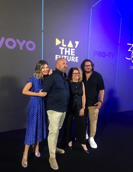 Gina, alături de echipa Masterchef, la petrecerea Pro TV foto: Alina Erimia