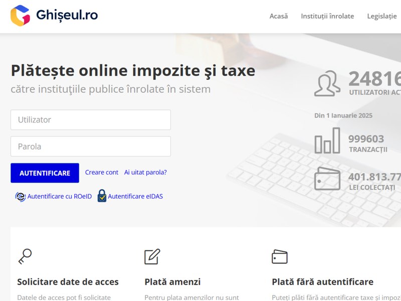 Ghiseul.ro, SEAP, e-Guvernare, PCUe și SAET sunt din nou funcționale