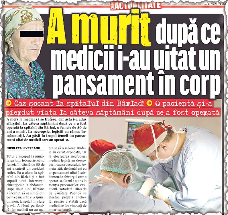 Bărbatul nu-şi mai simte mâna stângă  şi vrea să dea doctorii în judecată (FOTOGRAFII: Corina Macavei)