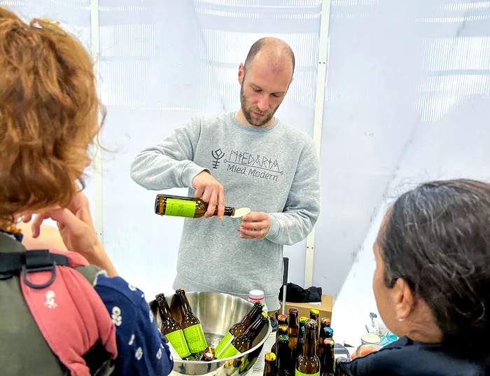 Mihai prezintă miedul modern la târguri culinare. SURSA Primitiv food