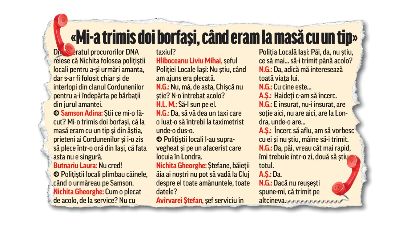 
    Adina Samson are o înregistrare audio în care primarul Nichita o amenință că o va distruge Foto Click!  
