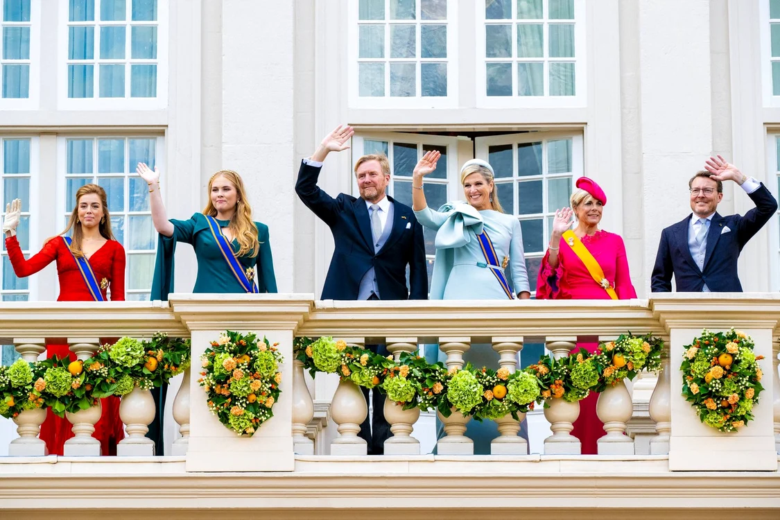Regele Willem Alexander, Regina Maxima, Prințesele Amalia și Alexia Foto Profimedia (2) jpg