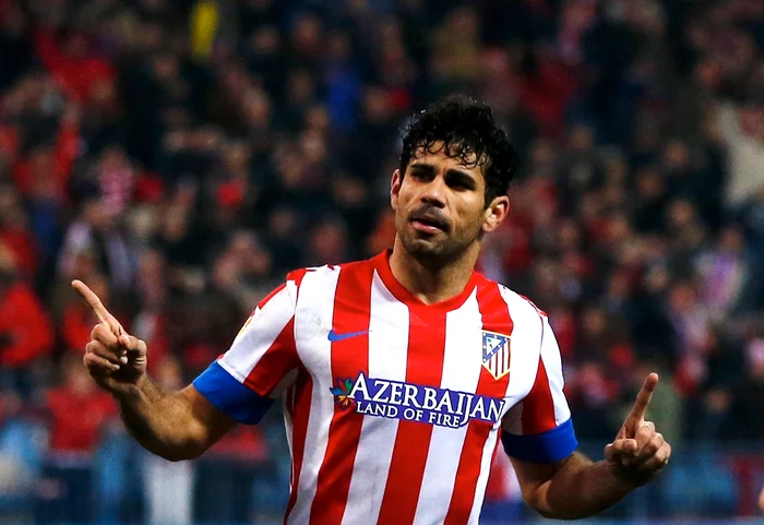 Diego Costa în tricoul lui Atletico Madrid