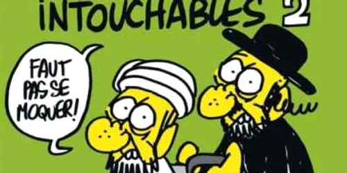 Una dintre caricaturile publicate  în "Charlie Hebdo"