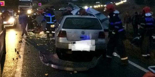 Accident rutier pe DN22