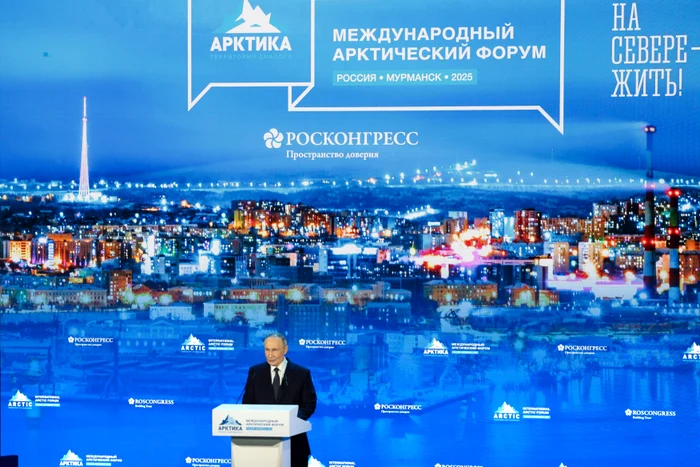 Vladimir Putin, la Forumul de la Murmansk FOTO PROFIMEDIA