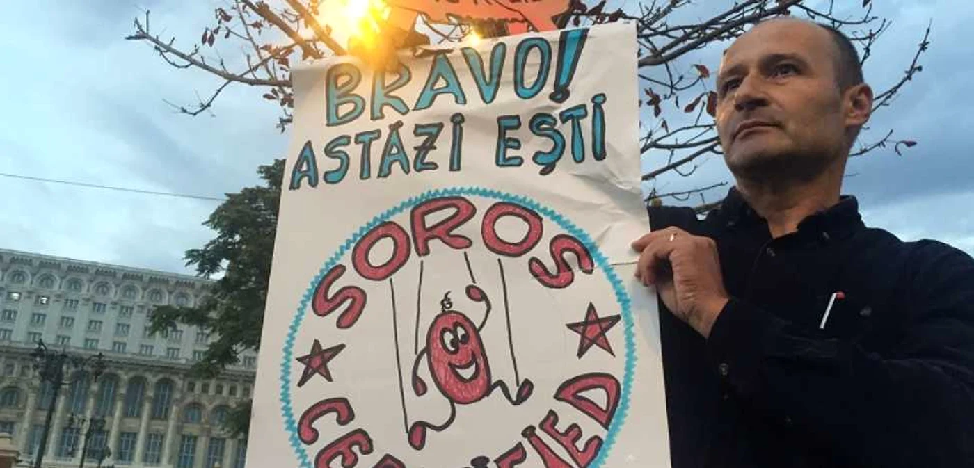 protest soros