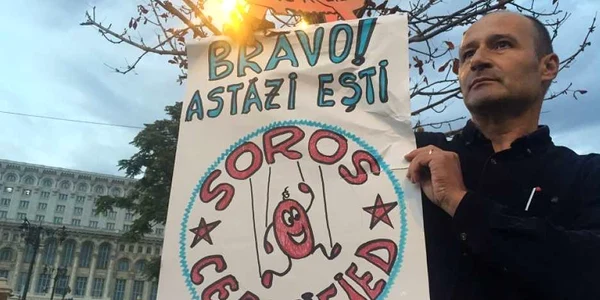protest soros