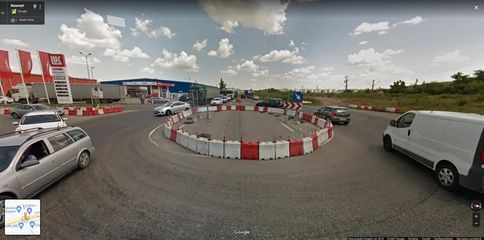 
    În locul sensului giratoriu provizoriu se construiește unul modern, de tip turbogirație  