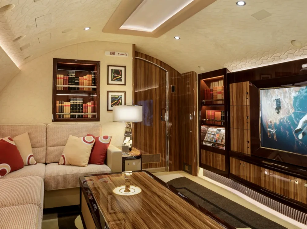 Cum arată interiorul avionului Boeing 747- 8 Foto: adevărul.ro