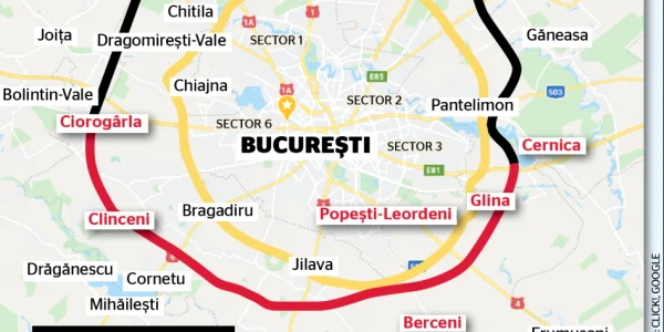 Harta Centura Bucuresti