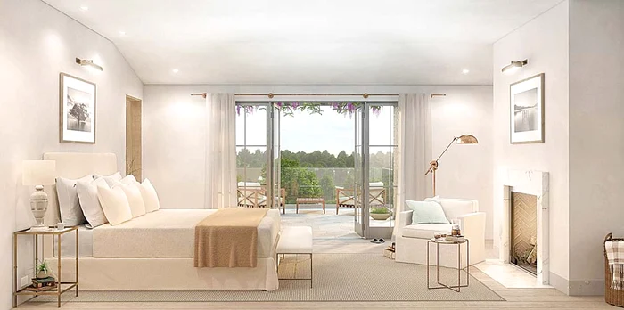 Dormitoarele sunt foarte luminoase