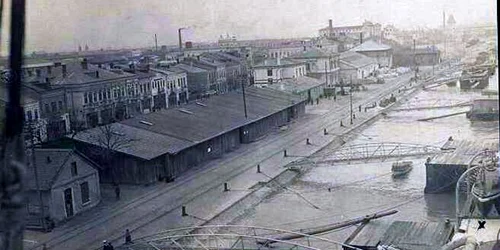 Portul Galaţi la 1902. Sursa foto
