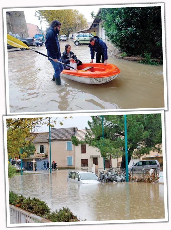 Franţa. O persoană şi-a  pierdut viaţa în  Cabasse, Franţa,  în urma inundaţiilor.  Meteorologii spun  că în doar două  zile a plouat cât  într-o lună