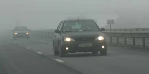 Circulaţie în condiţii de ceaţă pe Autostrada Soarelui