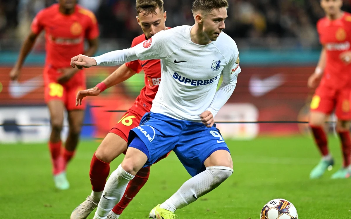 Reușita lui Louis Munteanu, anulată pe motiv de offside, a fost una comentată (FOTO: Sportpictures)