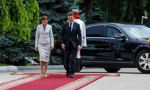 Nicusor Dan  Maia Sandu  MOLDOVA VIZITA OFICIALA DAN SANDU 02Foto INQUAM Photos  (9) jpg