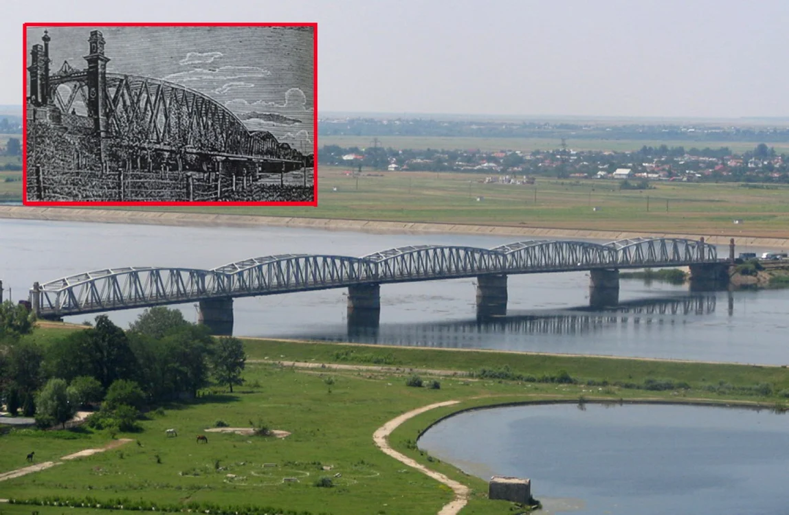 Podul de fier peste râul Olt de la Slatina datează din 1891  (FOTO: Mugurel Manea)
