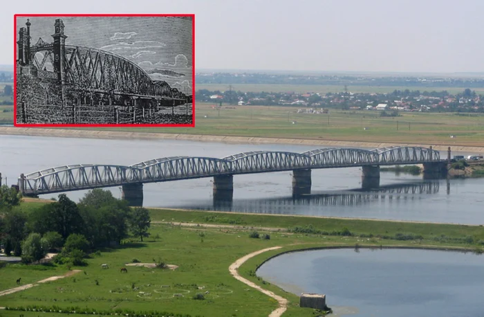 Podul de fier peste râul Olt de la Slatina datează din 1891  (FOTO: Mugurel Manea)