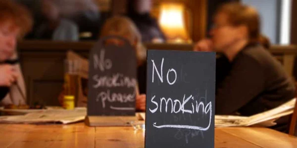 no smoking in bar