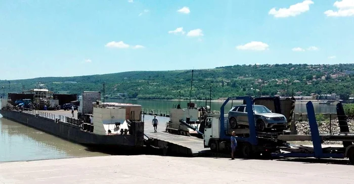 Traficul cu feribotul pe ruta Oryahovo-Bechet, suspendat temporar FOTO: Poliția de Frontieră