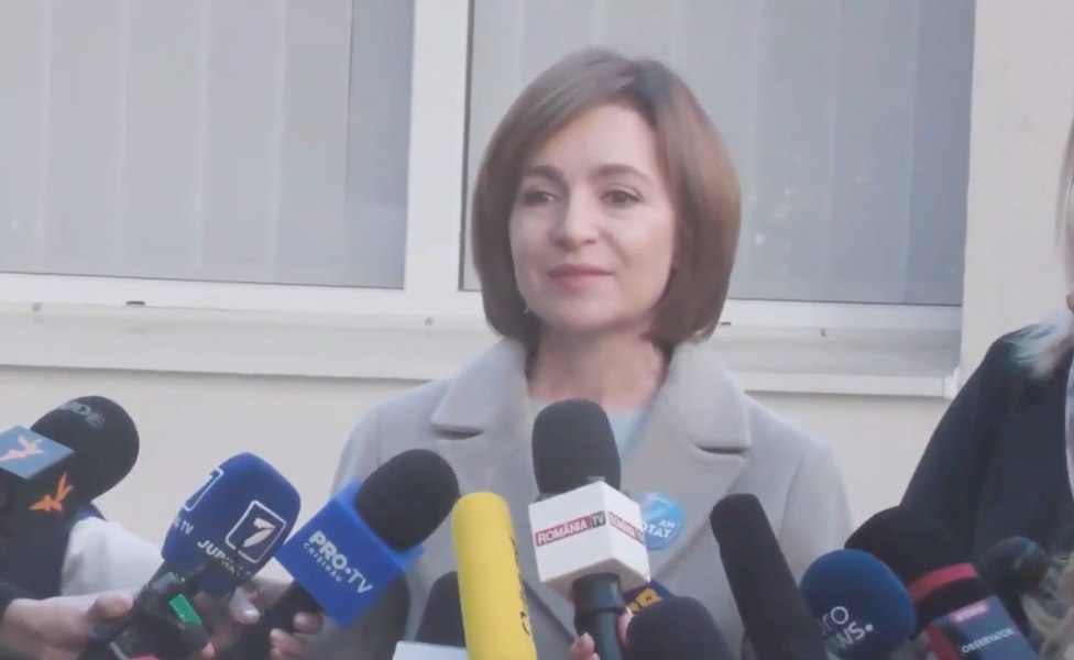 Maia Sandu a votat, îndemnând moldovenii să păzească votul: Hoții vor să ne cumpere votul, vor să ne cumpere țara