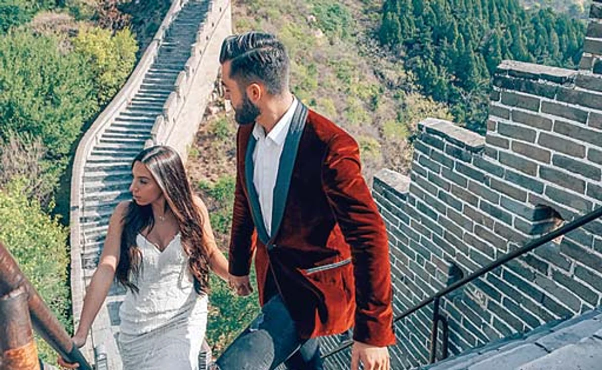 Nick şi Zoe, la Marele Zid Foto: Profimedia