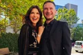 Monica Bârlădeanu și fratele ei, Petru  Foto Facebook